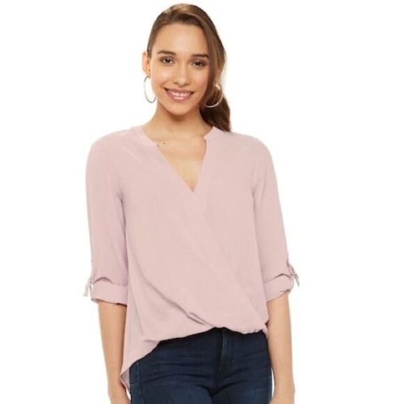 Jennifer Lopez Black Animal Print Drape Front Top NWT - Picture 14 of 14